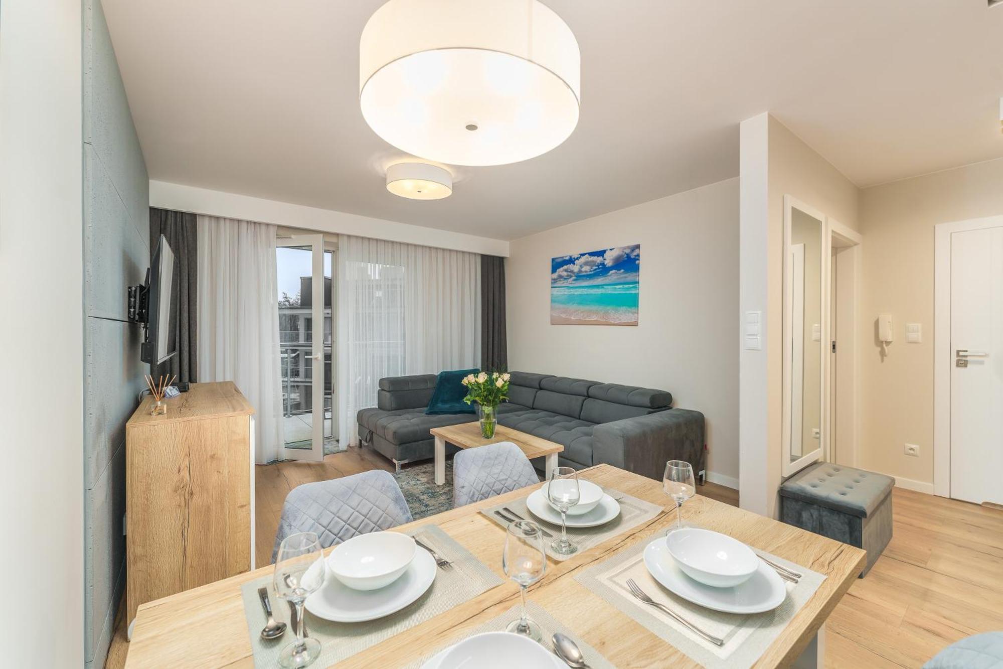 Apartament Szafir W Budynku Basenowym Morska Klifowa Rewal Esterno foto