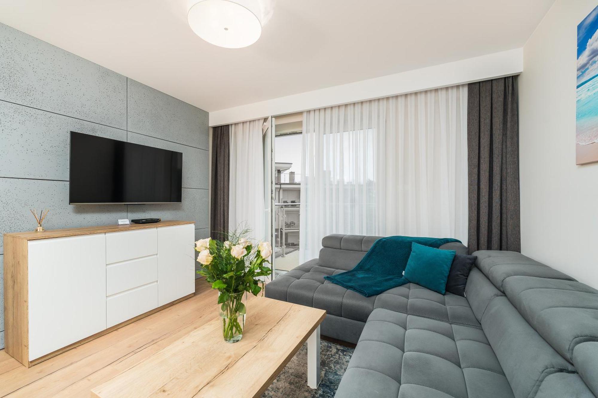 Apartament Szafir W Budynku Basenowym Morska Klifowa Rewal Esterno foto